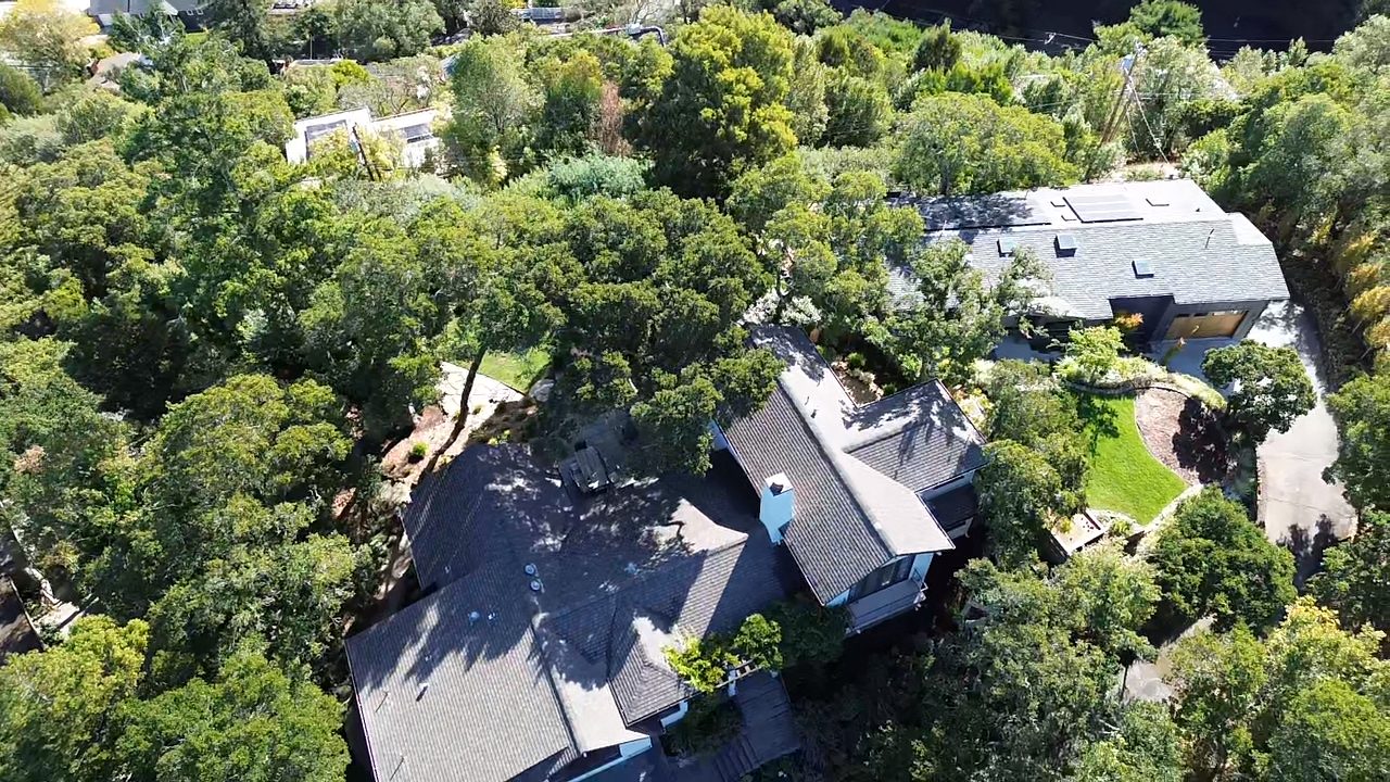 Roof during work on a Pleasant Hill home
