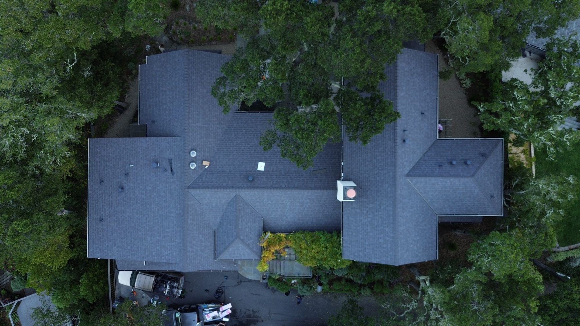 Completed roofing work in Pleasant Hill