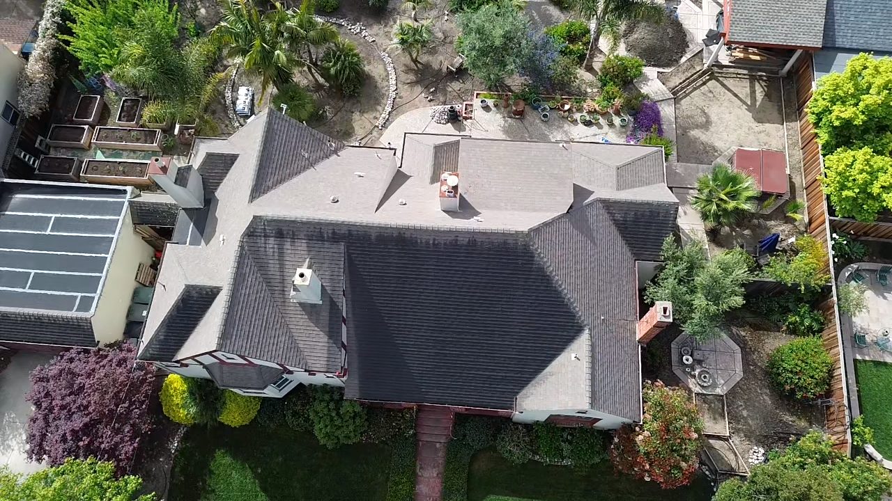Roof plane during work on a Lafayette home
