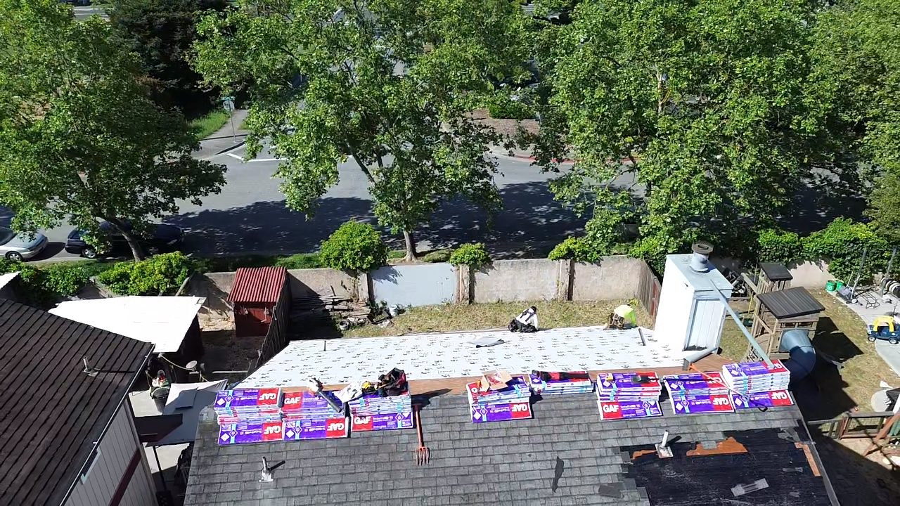 Roof plane and penetrations on a Martinez home
