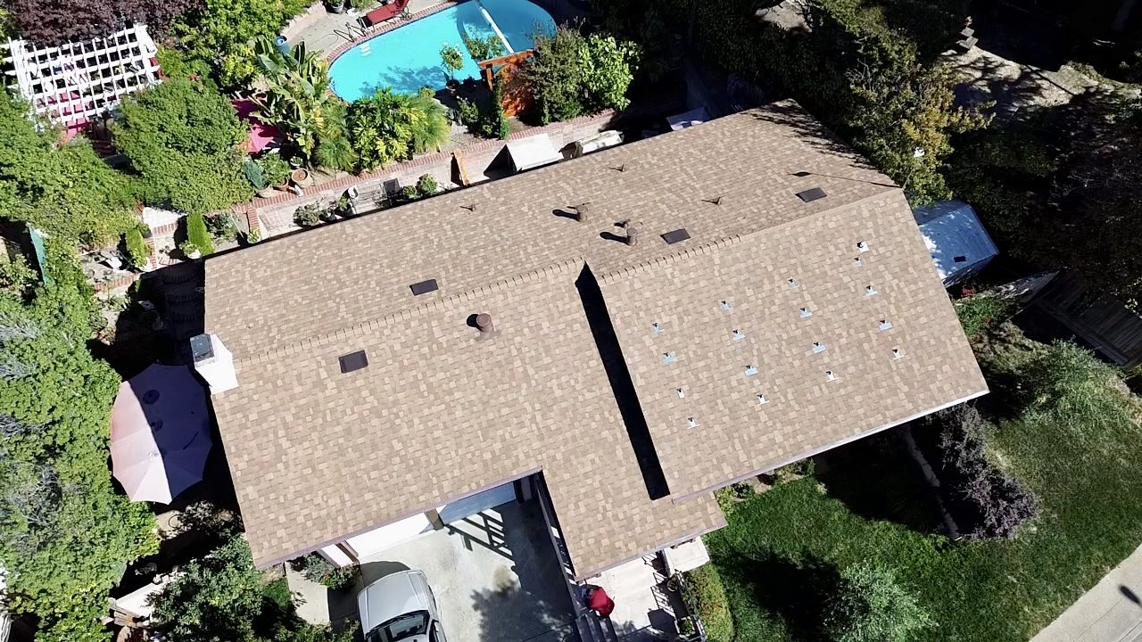 Finished roofing work in Walnut Creek
