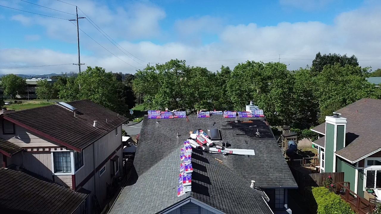 Roof surface detail on a Martinez project
